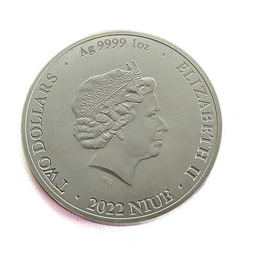 Niue. 2 Dollars 2022 - Bitcoin