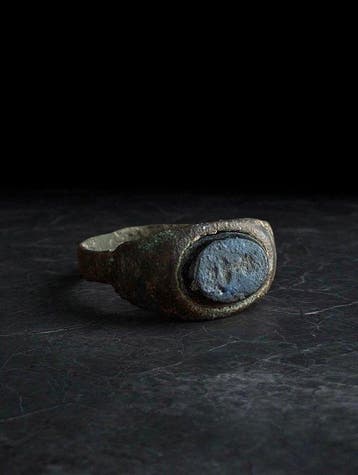 Oud-Romeins, Keizerrijk Brons Intaglio Ring