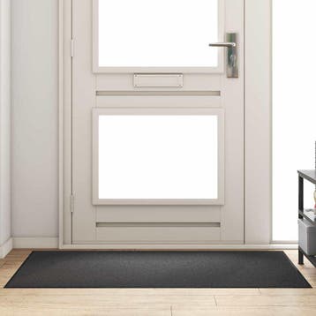 vidaXL Deurmat Antraciet en Zwart 90 x 150 cm 100% Polyamide, Verzenden