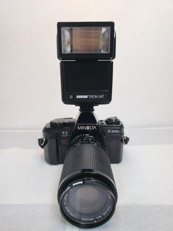 Minolta X-300s + 70-210mm + acc. | Analoge camera, Nieuw