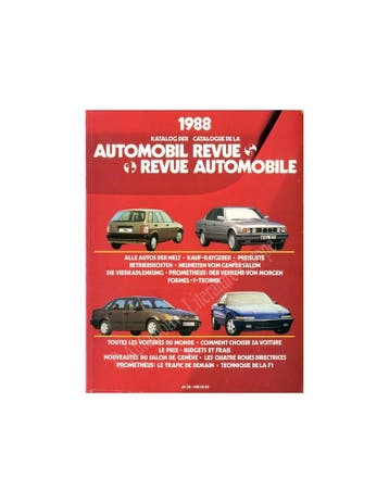 1988 AUTOMOBIL REVUE JAARBOEK DUITS FRANS, Boeken, Nieuw