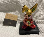 Romero Britto (1963) - Sculpture, Orange Rabbit, vergriffen, Antiquités & Art, Antiquités | Verre & Cristal