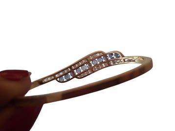 Other brand - Armband - 14 karaat Geel goud Saffier -