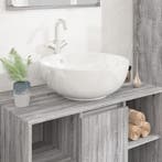 vidaXL Wasbak 44x17 cm rond keramiek wit, Verzenden
