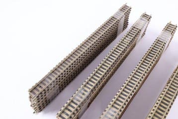 Fleischmann N - 9100 - Modeltreinsporen (40) - 40 rechte, Nieuw