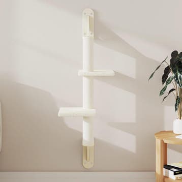 vidaXL Kattenmeubel wandgemonteerd met krabpaal 108 cm, Verzenden, Nieuw