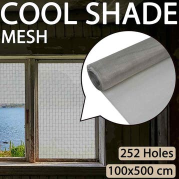 vidaXL Draadhekken 100 x 500 cm Roestvrij staal 304 zilver, Tuin en Terras, Verzenden, Nieuw