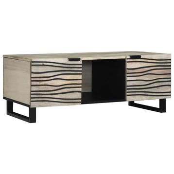 vidaXL Salontafel Wit 100 x 54 x 40 cm Bewerkt hout, Verzenden, Nieuw
