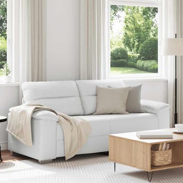 vidaXL 2-zitsbank / zetel wit 180x81x84 cm kunstleer, Verzenden, Nieuw