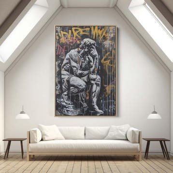Dine Chanima (XX-XXI) - (XXL) Giant Neon Thoughts of Rodin, Antiquités & Art