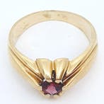 Bague - 18 carats Or jaune Citrine