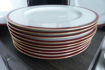 Porcelaine de Sologne Limoges - Assiette (11) - Biscuit de