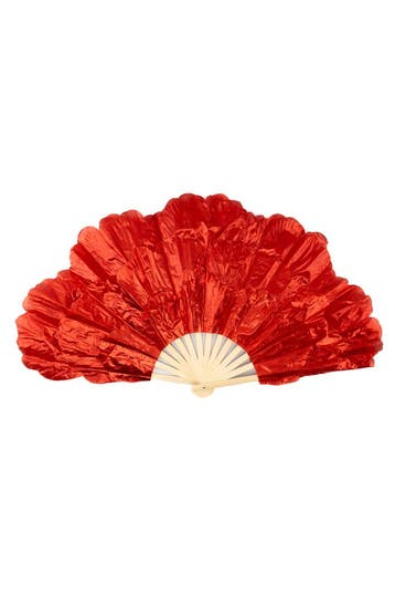 KIMU® Waaier Luxe Rood Bloem Fleurig Flower Rode Fan Handwaa, Kleding | Dames, Ophalen of Verzenden, Nieuw