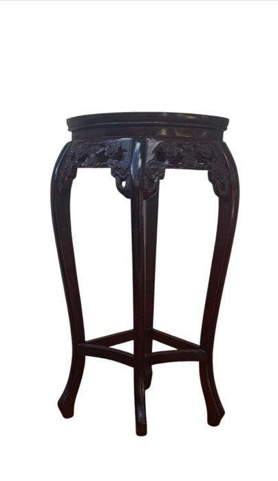 Table à colonnes - Bois, Marbre - Chine - Table chinoise, Antiek en Kunst, Antiek | Overige Antiek
