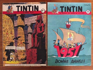 Tintin (magazine) - Journal Tintin - Année 1950 complète -