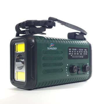 Slimlogy R3 Pro Solar Noodradio & Zaklamp – 20.000 mAh Power, Ophalen of Verzenden