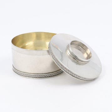 Religieus verzalvingsdoosje . - Doos - .833 zilver