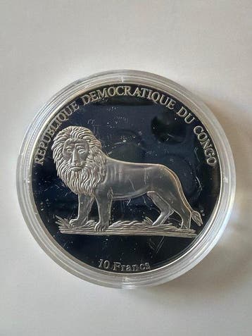 Congo. 10 Francs 2002 Citroën Trefle - 26g (.999) (Sans prix