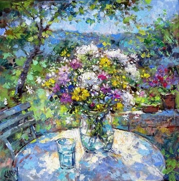 Carvin - Bouquet champetre au jardin