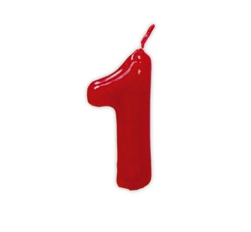 Rode Kaars 1 Jaar 5,5cm, Verzenden, Nieuw