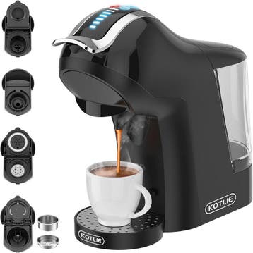 5-in-1 Koffiemachine 19 bar | Retour deal | Snel weg, Verzenden, Koffiepads en cups