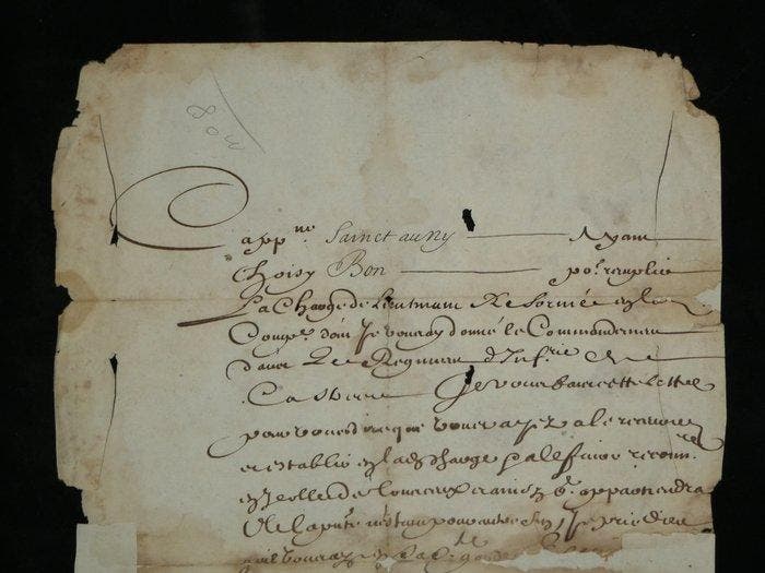 Louis XIV - Lettre signée Louis - Brevet militaire -, Collections, Cinéma & Télévision