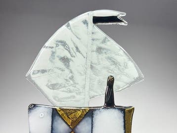 Studio Habrat - Maciej Habrat - sculptuur, Boat - 29.5 cm -