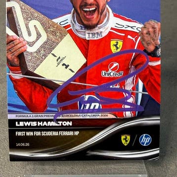 Ferrari - Topps Now - (038) Lewis Hamilton First Win for, Nieuw