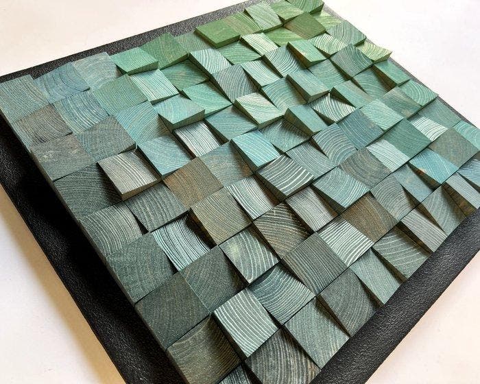 Modern Mozaïek - WoodbyLukas Lukasz Kacprzuk - 2020+ -, Antiquités & Art, Art | Objets design