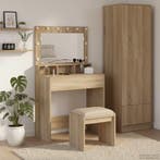 vidaXL Kaptafel met plank Sonoma Eik 75,5 x 41 x 135 cm, Verzenden