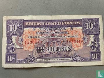 Verenigd Koninkrijk BAF 10 shilling ND (1946) - 1946, Verzenden, Overige landen, Los biljet