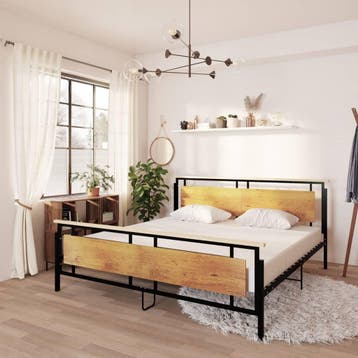 vidaXL Bedframe metaal 200x200 cm, Verzenden