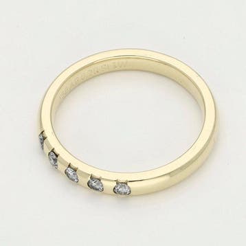 Bague - 18 carats Or jaune Diamant (Naturelle), Bijoux, Sacs & Beauté