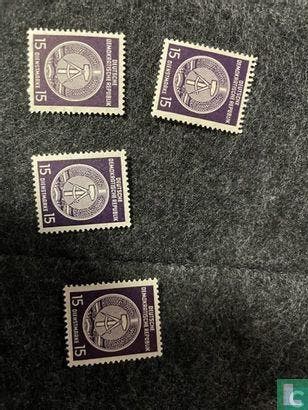 DDR - Cirkelboog naar rechts - 1956, Verzenden, Postfris