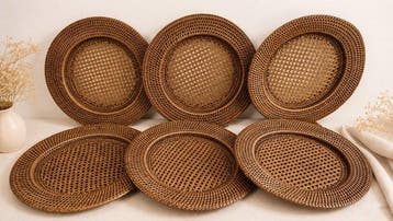 TOGO - Flamant - Onderbord (6) - Bamboe, caning,