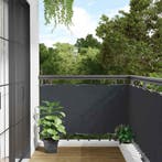 vidaXL Balkonscherm 300x120 cm PVC antracietkleurig, Verzenden, Nieuw