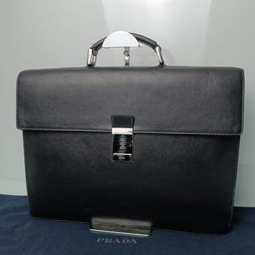 Prada - Prada Saffiano Leather Work Bag - Sac