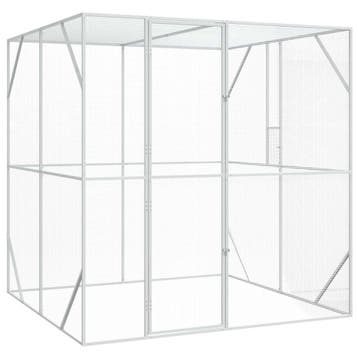 vidaXL Vogelkooi Antraciet 209 x 202 x 214 cm, Dieren en Toebehoren, Verzenden, Nieuw