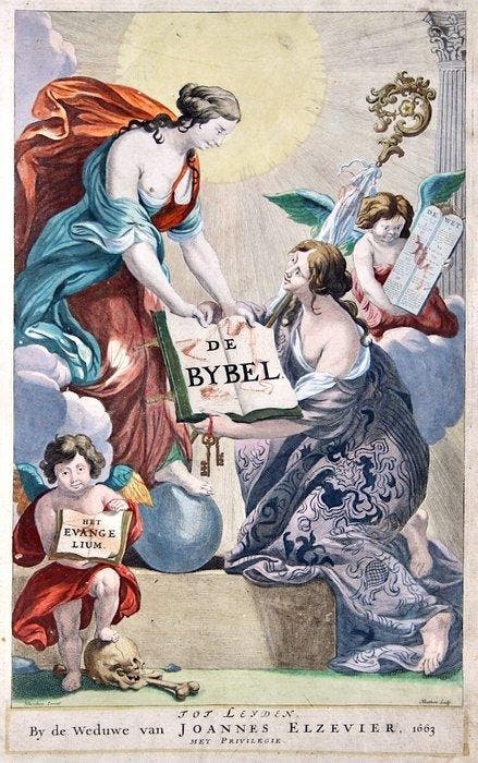 Statenbijbel - Weduwe en Erffgenamen van Johan. Elzevier -, Antiek en Kunst, Antiek | Boeken en Manuscripten