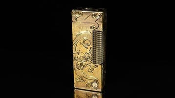 Dunill - Dragon & Phoenix Rare Pattern Rollagas Lighter -