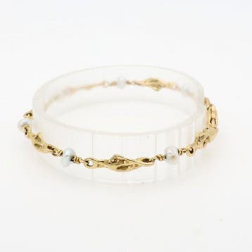 Bracelet - 18 carats Or jaune Perle