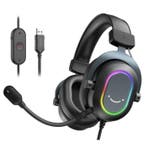 RGB Gaming Headset - Voor PS4/XBOX/Switch/PC 7.1 Surround, Verzenden, Nieuw