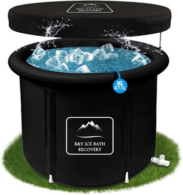 IJsbad 90cm Zwart | 36% Retour Deal | Direct Herstel!, Sport en Fitness, Gezondheidsproducten en Wellness, Verzenden, Nieuw, Badproduct