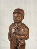 Figuur - Young Woker “carved figure” - Hout - China