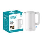 Winning Star ST-6044 - Waterkoker - 1.7 Liter - RVS, Ophalen of Verzenden, Nieuw