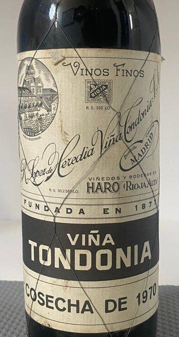 1970 R. Lopez de Heredia, Viña Tondonia - Rioja DOCa, Gran, Nieuw