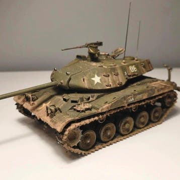 Tamiya 1:35 - Model militair voertuig - M41 Walker Bulldog ,
