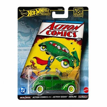 Hot Wheels 1:64 - Modelauto (6) - Kool Kombi; Action Sedan;, Hobby en Vrije tijd, Nieuw