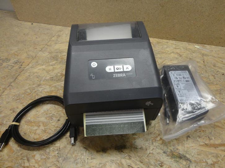 Zebra ZD421 Thermische verzend Label Printer USB BT 203Dpi, Computers en Software, Printerbenodigdheden, Gebruikt, Ophalen of Verzenden