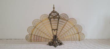 Openhaard accessoire - Gietijzer, Messing - Haardscherm